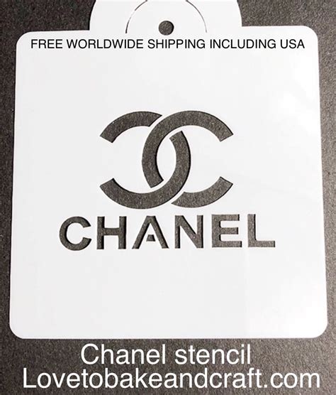 chanel baking stencils|chanel stencil for painting.